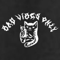 Bad Vibes Only Cat Drinking Rock Metal Style Cool Comfort Performance Bucket Hat