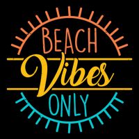 Beach Vibes Only Vacation Travel Backpack