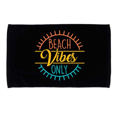 Beach Vibes Only Vacation Travel Microfiber Hand Towel