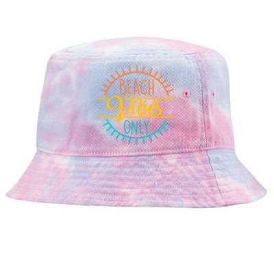 Beach Vibes Only Vacation Travel Tie-Dyed Bucket Hat