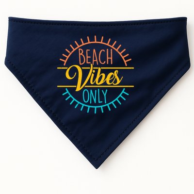 Beach Vibes Only Vacation Travel USA-Made Doggie Bandana