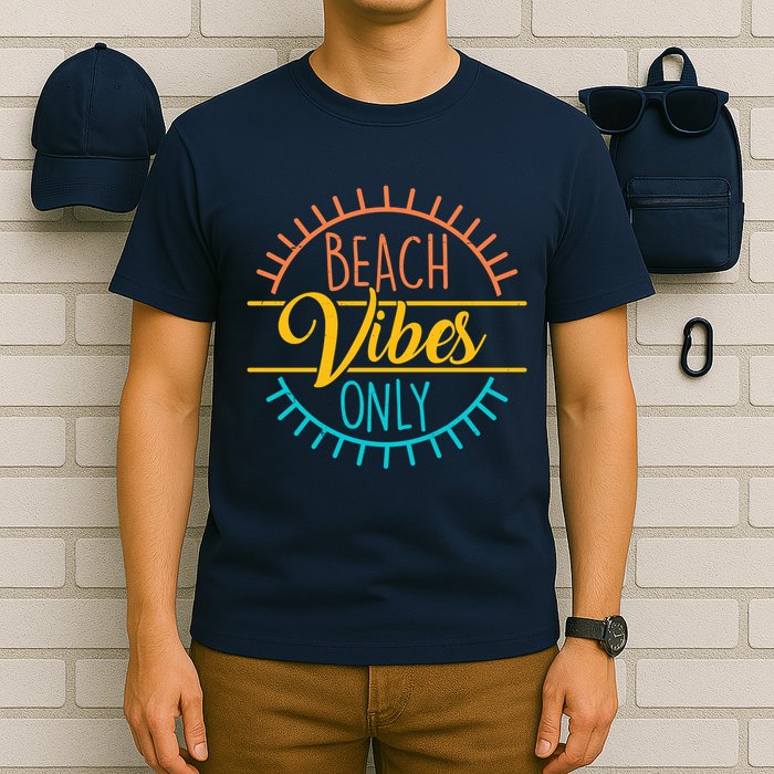 Beach Vibes Only Vacation Travel T-Shirt