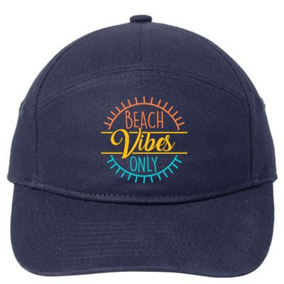 Beach Vibes Only Vacation Travel 7-Panel Snapback Hat