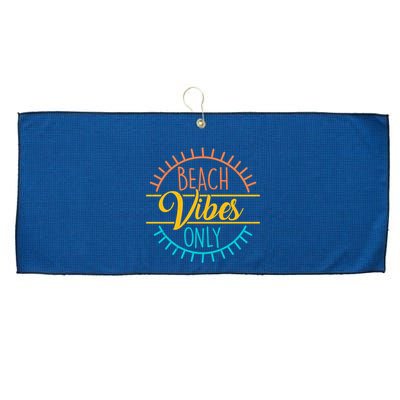 Beach Vibes Only Vacation Travel Large Microfiber Waffle Golf Towel