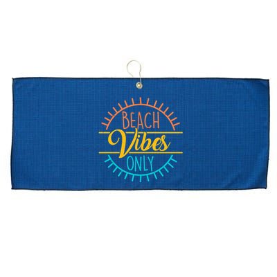 Beach Vibes Only Vacation Travel Large Microfiber Waffle Golf Towel