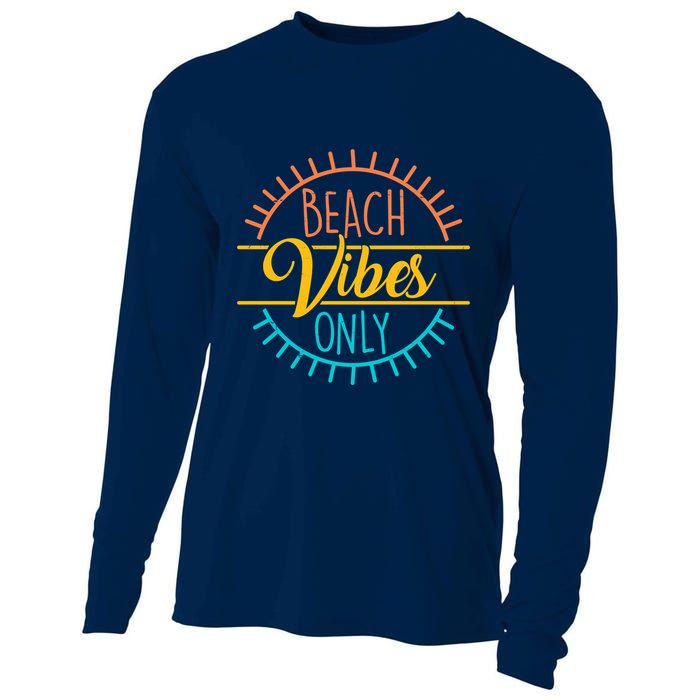 Beach Vibes Only Vacation Travel Cooling Performance Long Sleeve Crew