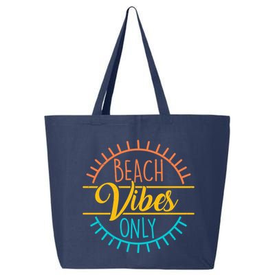 Beach Vibes Only Vacation Travel 25L Jumbo Tote
