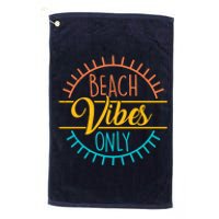 Beach Vibes Only Vacation Travel Platinum Collection Golf Towel