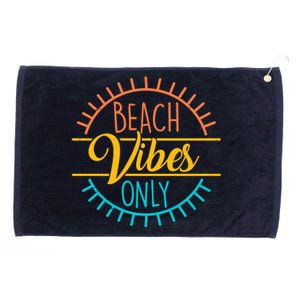 Beach Vibes Only Vacation Travel Grommeted Golf Towel