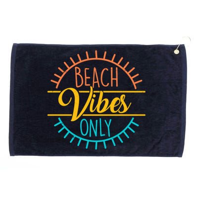 Beach Vibes Only Vacation Travel Grommeted Golf Towel