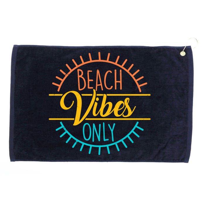 Beach Vibes Only Vacation Travel Grommeted Golf Towel