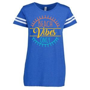 Beach Vibes Only Vacation Travel Enza Ladies Jersey Football T-Shirt