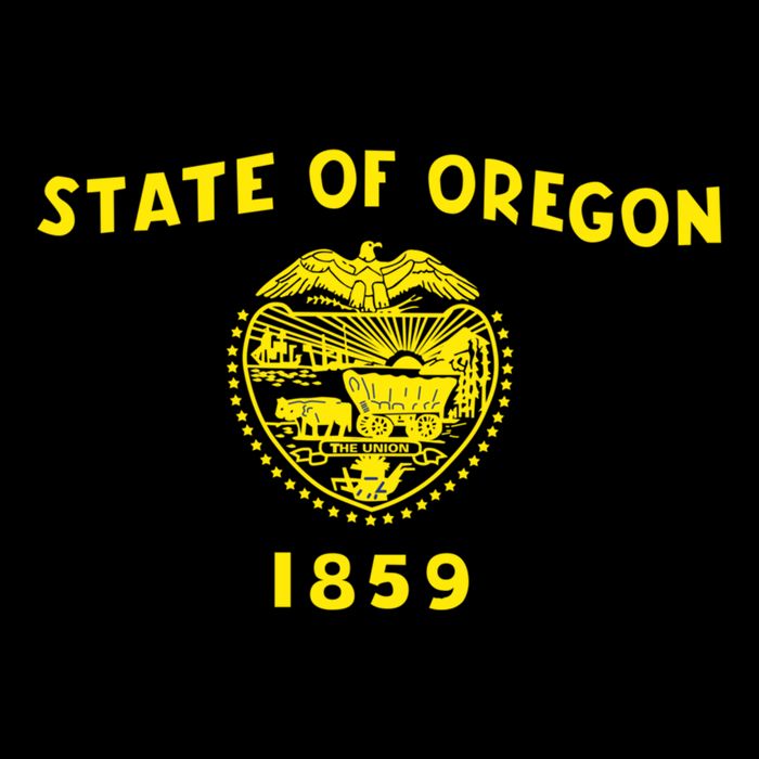 Blue Vintage Oregon Flag Gift Retro State Gift Usa Gift Doggie Tank