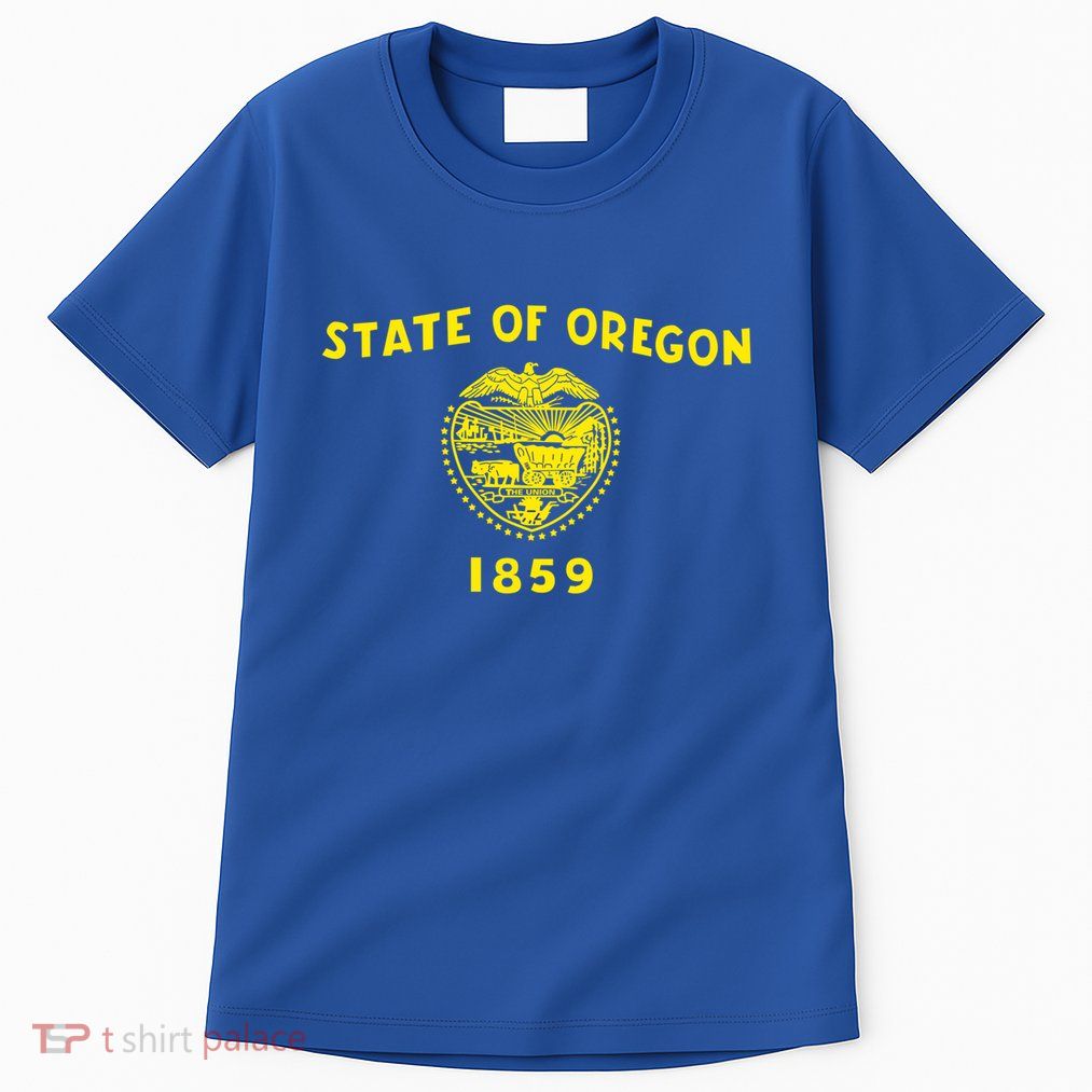 Blue Vintage Oregon Flag Gift Retro State Gift Usa Gift Tall T-Shirt