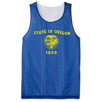 Blue Vintage Oregon Flag Gift Retro State Gift Usa Gift Mesh Reversible Basketball Jersey Tank