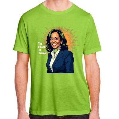 Bold Vibrant Portrait Of Kamala The Future Is Female Kamala Harris Portrait Adult ChromaSoft Performance T-Shirt