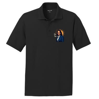 Bold Vibrant Portrait Of Kamala The Future Is Female Kamala Harris Portrait PosiCharge RacerMesh Polo