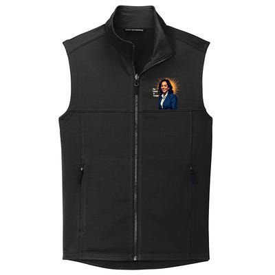 Bold Vibrant Portrait Of Kamala The Future Is Female Kamala Harris Portrait Collective Smooth Fleece Vest