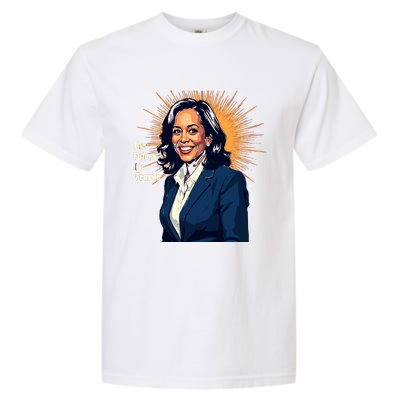 Bold Vibrant Portrait Of Kamala The Future Is Female Kamala Harris Portrait Garment-Dyed Heavyweight T-Shirt