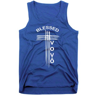 Blessed Vovo Portuguese Grandpa Christian Cross Gift Tank Top