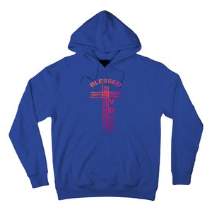 Blessed Vovo Portuguese Grandpa Christian Cross Gift Hoodie