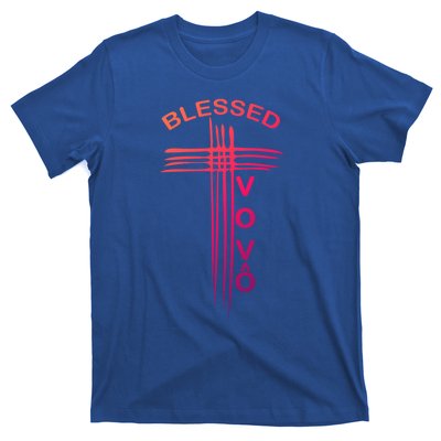 Blessed Vovo Portuguese Grandpa Christian Cross Gift T-Shirt