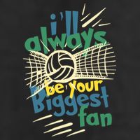 Beach Volleyball Player ILl Always Be Your Biggest Fan Hit Gift 11oz C Handle Ceramic Mug