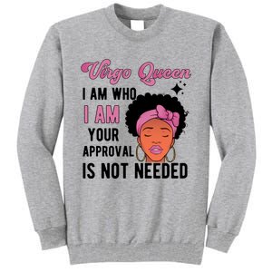 Black Virgo Queen Virgo Zodiac Sign Melanin Virgo Horoscope Gift Tall Sweatshirt