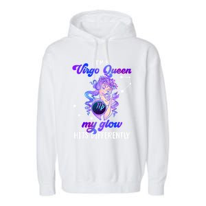 Black Virgo Queen Melanin Virgo Zodiac Sign Virgo Astrology Gift Garment-Dyed Fleece Hoodie