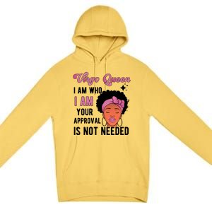 Black Virgo Queen Virgo Zodiac Sign Melanin Virgo Horoscope Gift Premium Pullover Hoodie