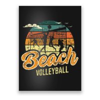 Beach Volleyball Retro Vintage Athletes Players Setters Poster