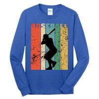 Baseball Vintage Retro Distressed Funny Gift Tall Long Sleeve T-Shirt