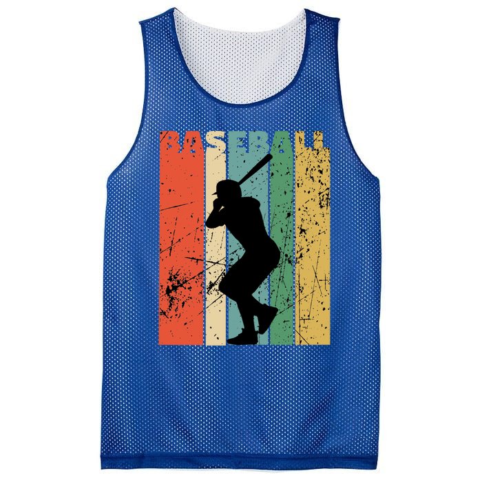 Baseball Vintage Retro Distressed Funny Gift Mesh Reversible Basketball Jersey Tank