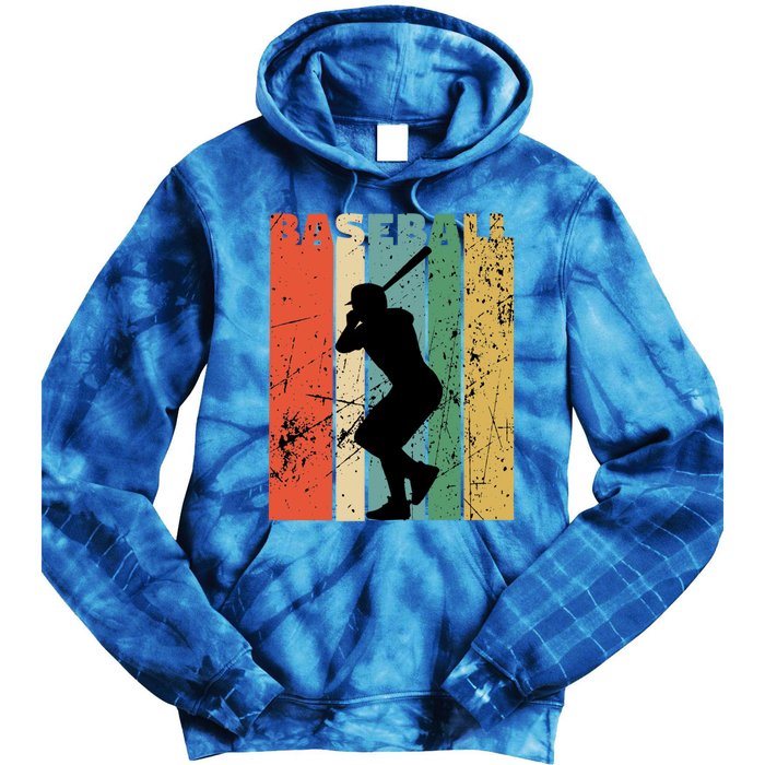 Baseball Vintage Retro Distressed Funny Gift Tie Dye Hoodie