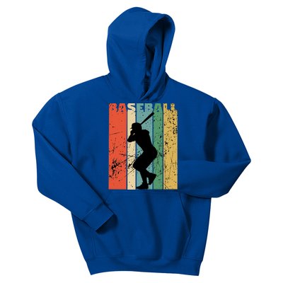 Baseball Vintage Retro Distressed Funny Gift Kids Hoodie