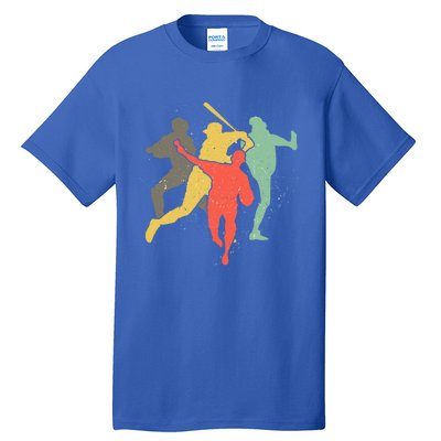 Baseball Vintage Retro Catcher Pitcher Batter Gift Tall T-Shirt