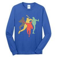 Baseball Vintage Retro Catcher Pitcher Batter Gift Tall Long Sleeve T-Shirt