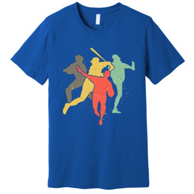 Baseball Vintage Retro Catcher Pitcher Batter Gift Premium T-Shirt