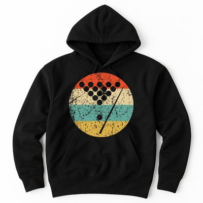 Billiards Vintage Retro Pool Hoodie
