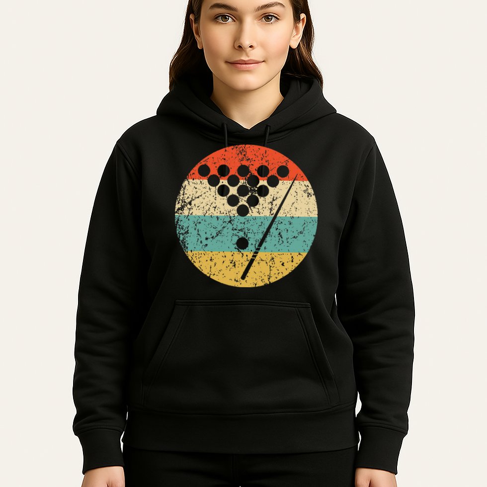 Billiards Vintage Retro Pool Hoodie