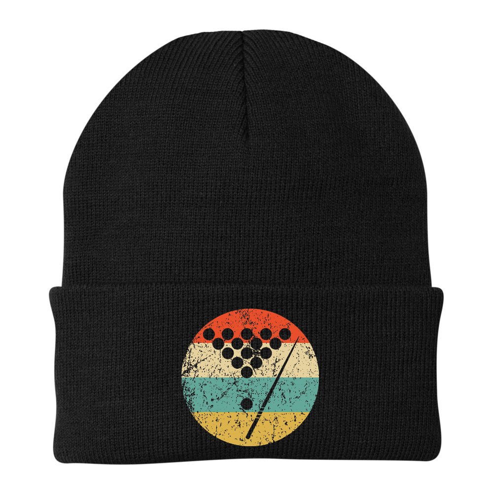 Billiards Vintage Retro Pool Beanie
