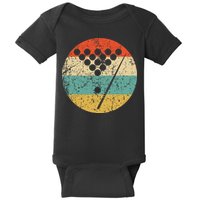 Billiards Vintage Retro Pool Baby Bodysuit