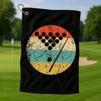 Billiards Vintage Retro Pool Golf Towel