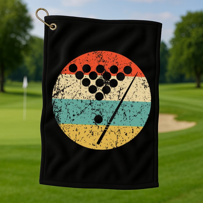 Billiards Vintage Retro Pool Golf Towel