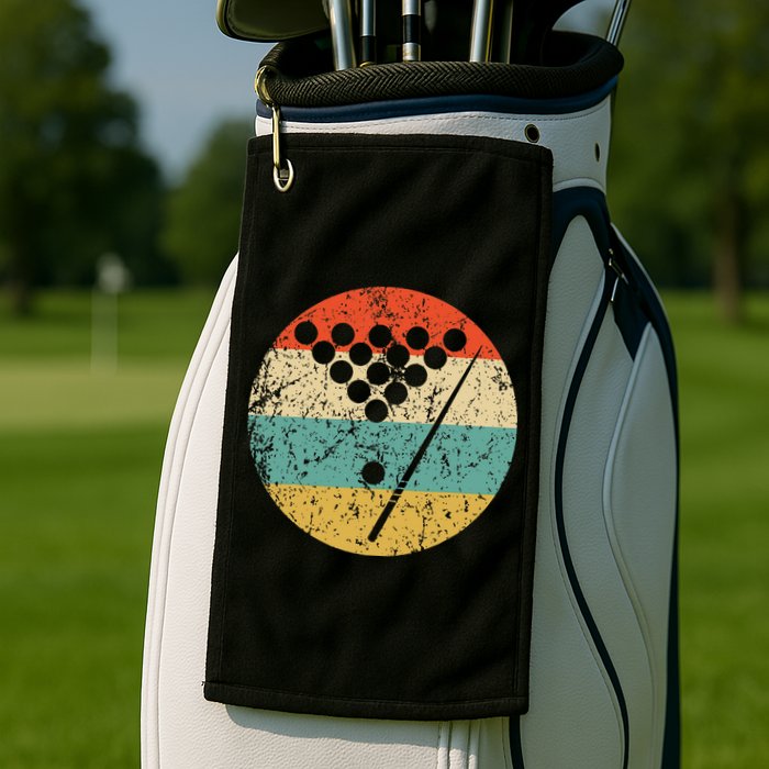 Billiards Vintage Retro Pool Golf Towel