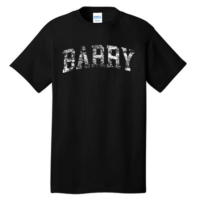 Barry Vintage Retro College Athletic Sports Tall T-Shirt