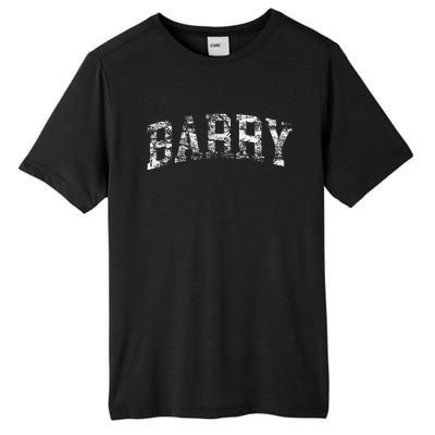 Barry Vintage Retro College Athletic Sports Tall Fusion ChromaSoft Performance T-Shirt