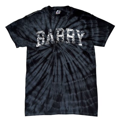 Barry Vintage Retro College Athletic Sports Tie-Dye T-Shirt