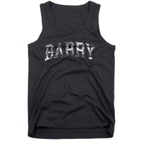 Barry Vintage Retro College Athletic Sports Tank Top