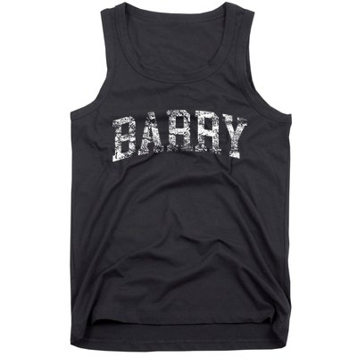 Barry Vintage Retro College Athletic Sports Tank Top